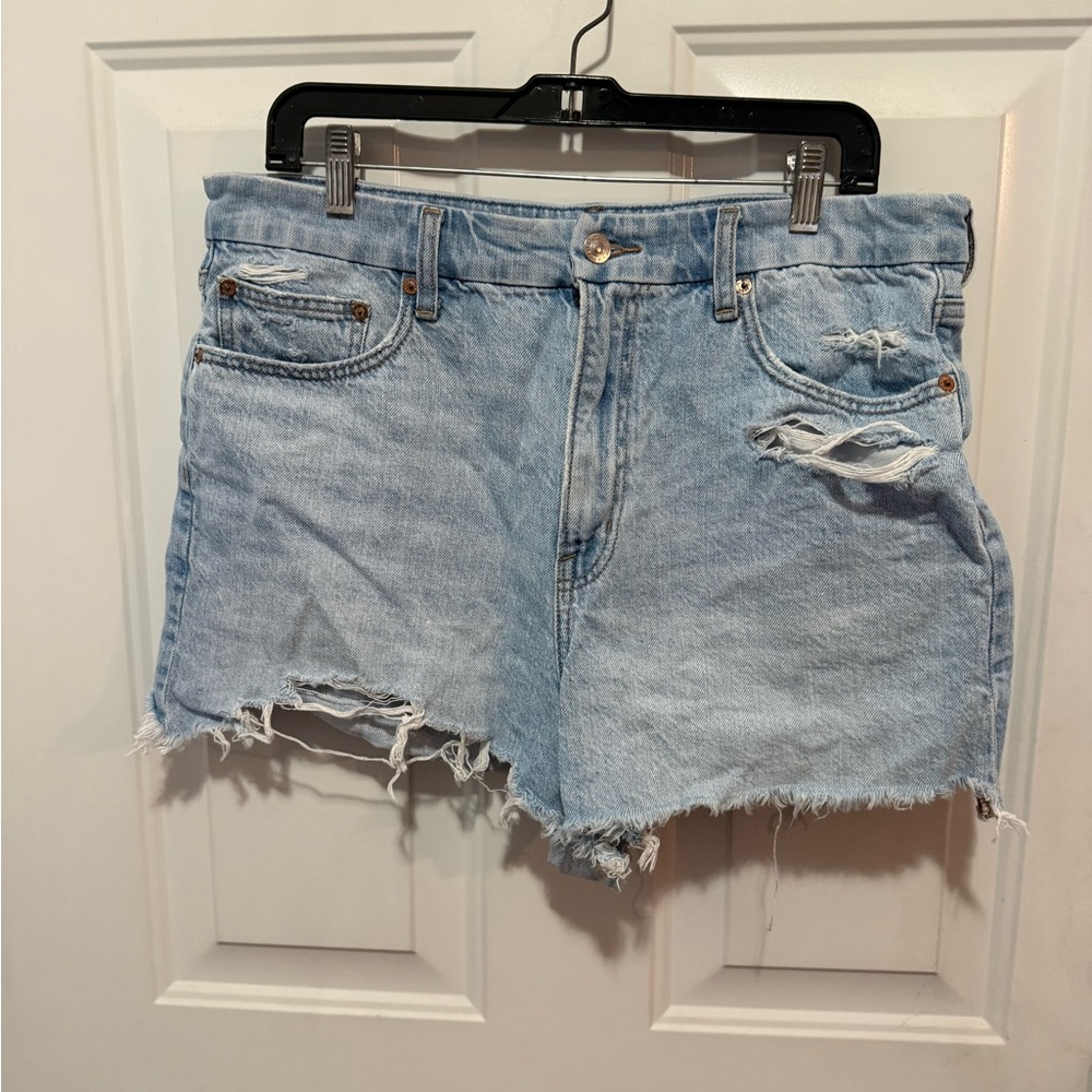 American Eagle Outfitters Light Blue Jean Shorts
